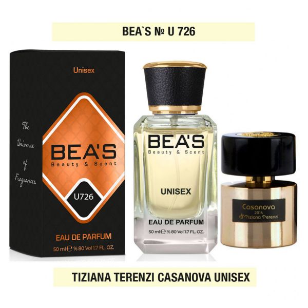 Beas U726 Tiziana Terenzi Casanova edp 50 ml, Unisex Perfume Beas U726 inspired by Tiziana Terenzi Casanova